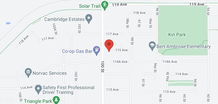 map of 9917 115 AVENUE
